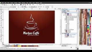 Tutorial CorelDRAW X6 for Beginners Simple Caffe Logo Design