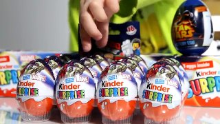 New Kinder MARVEL Eggs with Super Heroes - Star Wars Egg and The Lego Movie​​​