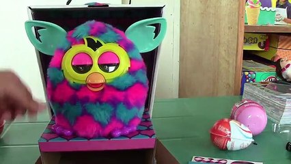 Furby Boom Hello Kitty Surprise Eggs Kinder Joy Surprise Eggs, Furby Boom Eats Kinder Surprise Egg