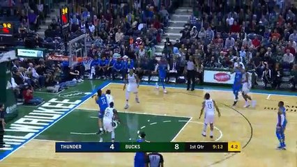 Steven Adams throws Down Two Big Dunks