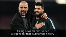 Aguero record makes him a Man City legend - Guardiola