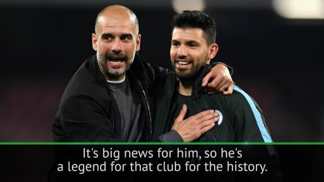 Aguero record makes him a Man City legend - Guardiola