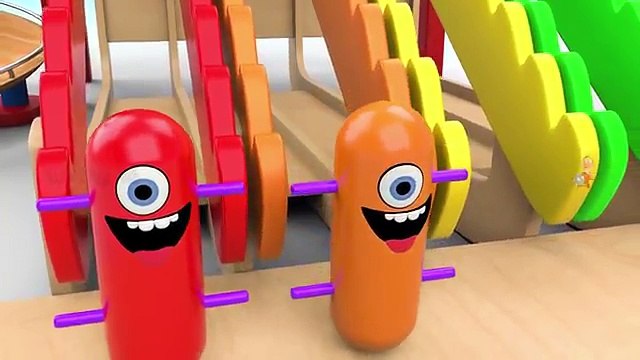 Learn Colors for Children with Baby PingPong Balls Wooden Slider Toy Set 3D Kids Toddler Educational