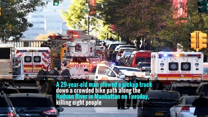 8 Dead as Truck Careens Down Bike Path in Manhattan in Terror Attack