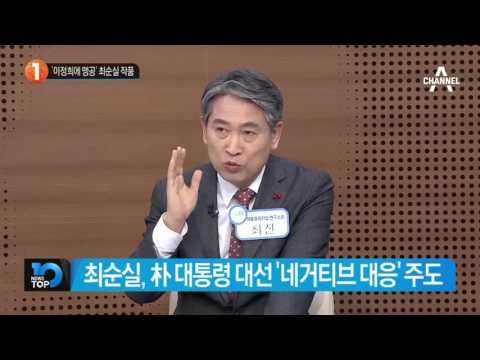이정희에 맹공도 최순실 작품 _채널A_뉴스TOP10