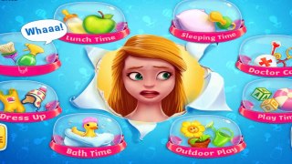 Мультики КАК МАМА Малыш ПУПСИК ОБКАКАЛСЯ и купается в ванной Меняем ПОДГУЗНИК Видео игра куклы