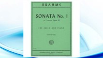 GET PDF Brahms, Johannes - Sonata No. 1 in e minor Op. 38 for Cello and Piano - by Rose - International FREE