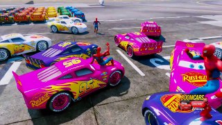 FUN LEARN COLORS Disney McQueen w Superheroes SpiderMan Fun Animation for Children and Babies