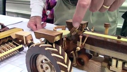 Amazing Hand Made Toy Wooden Trors and Farm Machinery