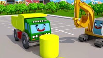 Learn Color Cars Transportation w Fire Trucks and Cars Cartoon for Kids & Nursery Rhymes S