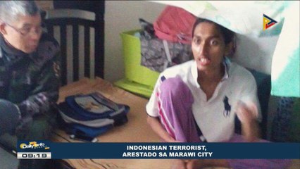 Indonesian terrorist, arestado sa Marawi City