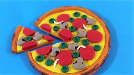 COMO HACER UNA PIZZA DE PLASTILINA FACIL ✅ MI MUNDO DE PLASTILINA