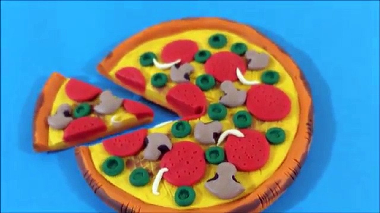 COMO HACER UNA PIZZA DE PLASTILINA FACIL ✅ MI MUNDO DE PLASTILINA