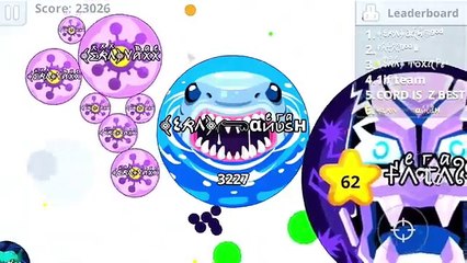 Agar.io Mobile | Solo Server Domination | Unlocked Shark Skin! | Dope Bait + Amazing Presplit!