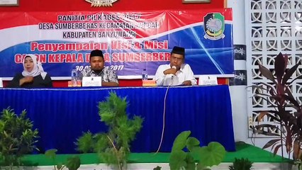 Penyampaian Visi dan Misi Calon Kades 3 (Bapak Saring Aryanto)