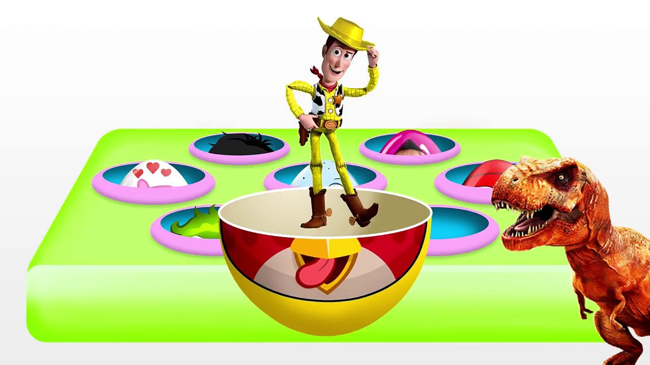 DINOSAUR EAT HULK! Surprise Eggs! McQueen Paw Patrol SpongeBob! Learn Colors!