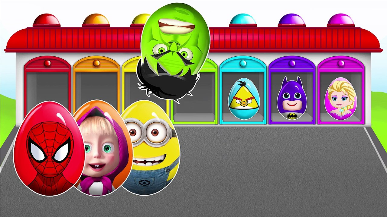 HULK! SPIDERMAN! ANGRY BIRDS!!! LEARN COLORS AND NUMBERS! Video for kids and toddlers!