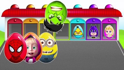 HULK! SPIDERMAN! ANGRY BIRDS!!! LEARN COLORS AND NUMBERS! Video for kids and toddlers!