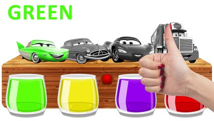 Disney Cars 3 Mcqueen Bathing Colors FUNNY Learn Colors With cars 3 Mcqueen Finger Family Songs Kids