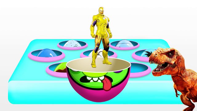 LEARN COLORS SPIDERMAN with Surprise Eggs! IRONMAN! Video for kids and Toddlers!