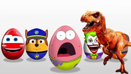 Learn Colors with McQueen! Paw Patrol! Sponge Bob! Marshall! Rubble!