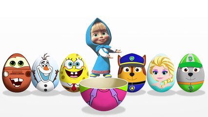 Learn Colors! Surprise Eggs! Dora! Spiderman! Paw Patrol! Chase! Marshall! Rubble! Disney Princess!