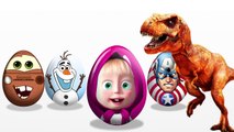SURPRISE EGGS! LEARN COLORS! SPIDERMAN! McQueen! Masha and the Bear! Paw Patrol! Doc McStuffins