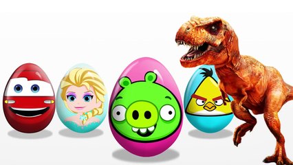 SURPRISE EGGS! Talking Tom! McQueen cars! Frozen Elsa! Learn Colors! Video for kids!
