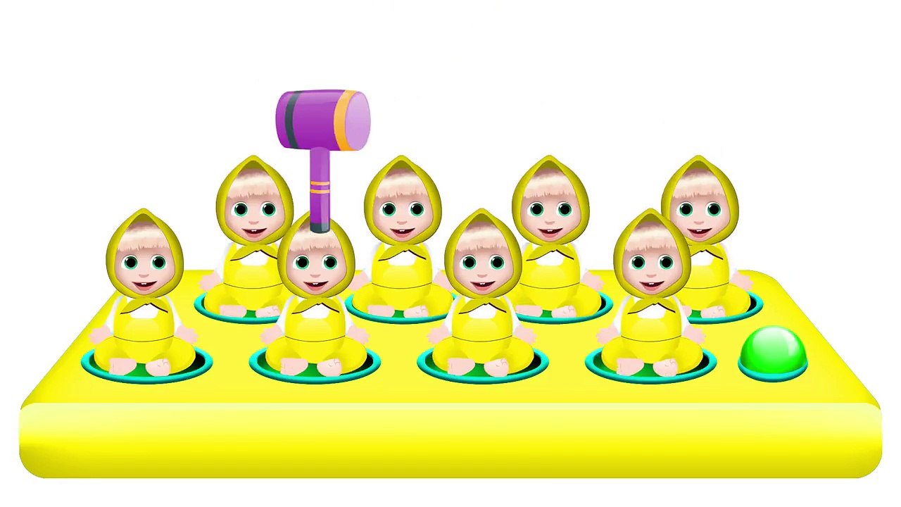 BABY MASHA and the BEAR! LEARNING COLORS! Video for kids and toddlers!