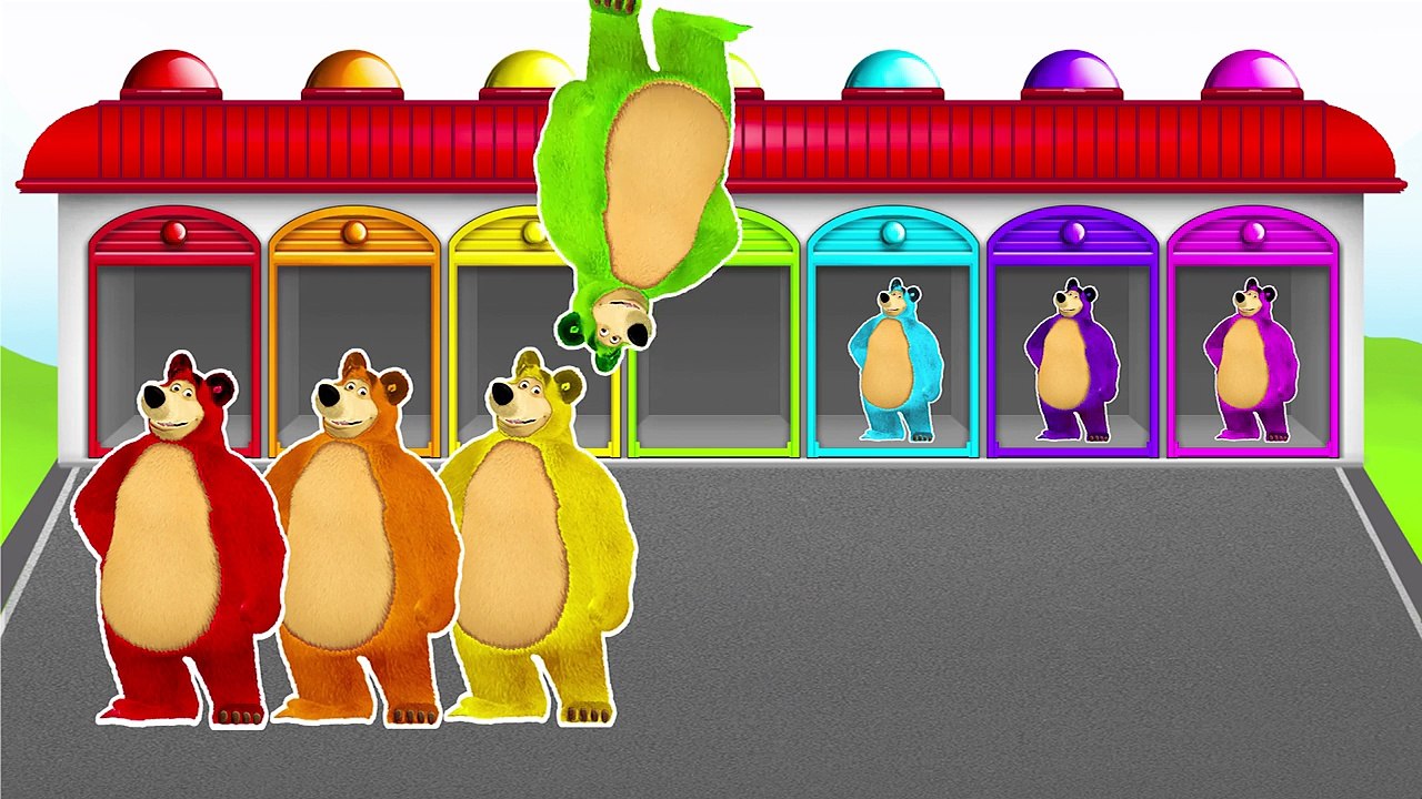 MASHA and the BEAR!!! LEARN COLORS! Video for kids and toddlers!