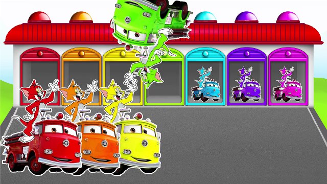 NEW FIRETRUCK and Tom & Jerry!!! LEARN COLORS AND NUMBERS! Video for toddlers!
