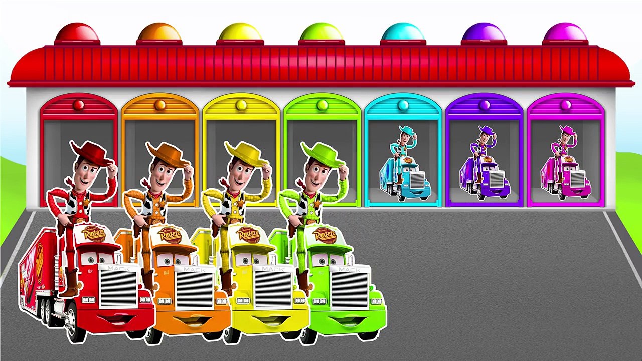NEW McQueen TRUCK and Woody from Toy Story!!! LEARN COLORS AND NUMBERS! Video for kids and toddlers!