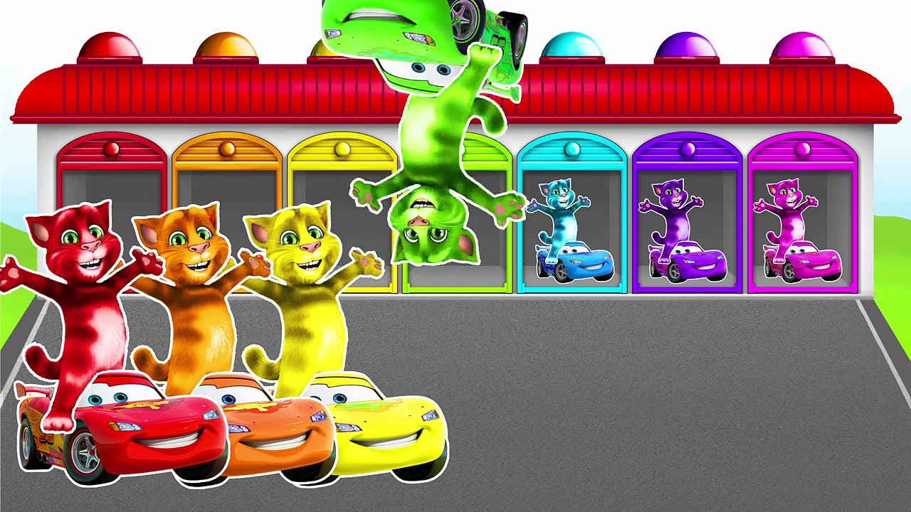 NEW McQueen and Talking Tom!!! LEARN COLORS AND NUMBERS! Video for toddlers!