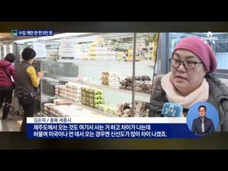 미국산 수입 계란 첫 도착…한 판 9천 원