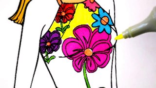 DISNEY PRINCESS BARBIE Coloring Book | Coloring Pages Fun Art for kids Activities