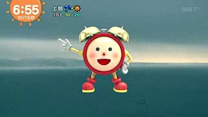 20171013  めざましテレビ 永島優美 6時55分の放送事故 (1)