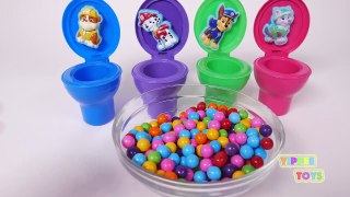 Candy Paw Patrol Surprise Toys for Children Toy Toilets Learn Colors