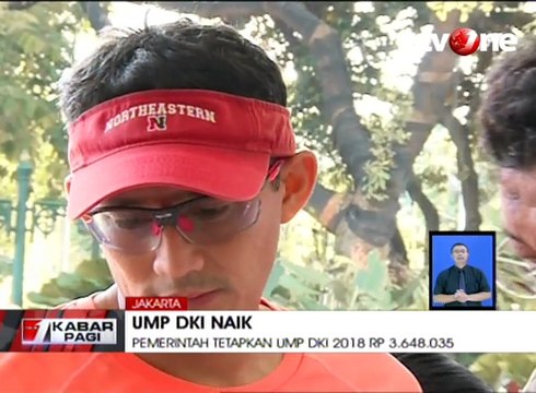 UMP DKI 2018 Naik 8,71 Persen Dibanding Tahun Lalu