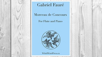 GET PDF Morceau De Concours for Flute (Or Oboe) and Piano By Gabriel Fauré FREE