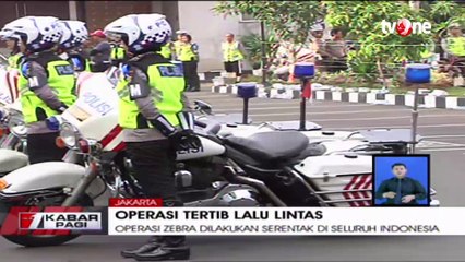 Operasi Zebra Dilakukan Serentak di Tanah Air Mulai Tanggal 1 - 14 November 2017
