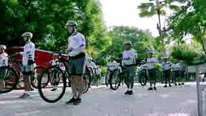 PMTV PMAM lança Ciclopatrulhamento, Policiamento com Bicicletas, no calçadão da Ponta Negra