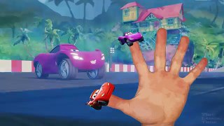 Learn Colors Disney Cars Lightning McQueen Colour Changing Toy in Water Finger Family Nursery Rhymes