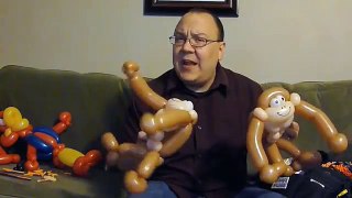 Chimpanzee or Monkey Balloon Animal Tutorial (Balloon Twisting & Modeling #11)