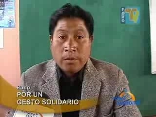POR UN GESTO SOLIDARIO  - PUNO