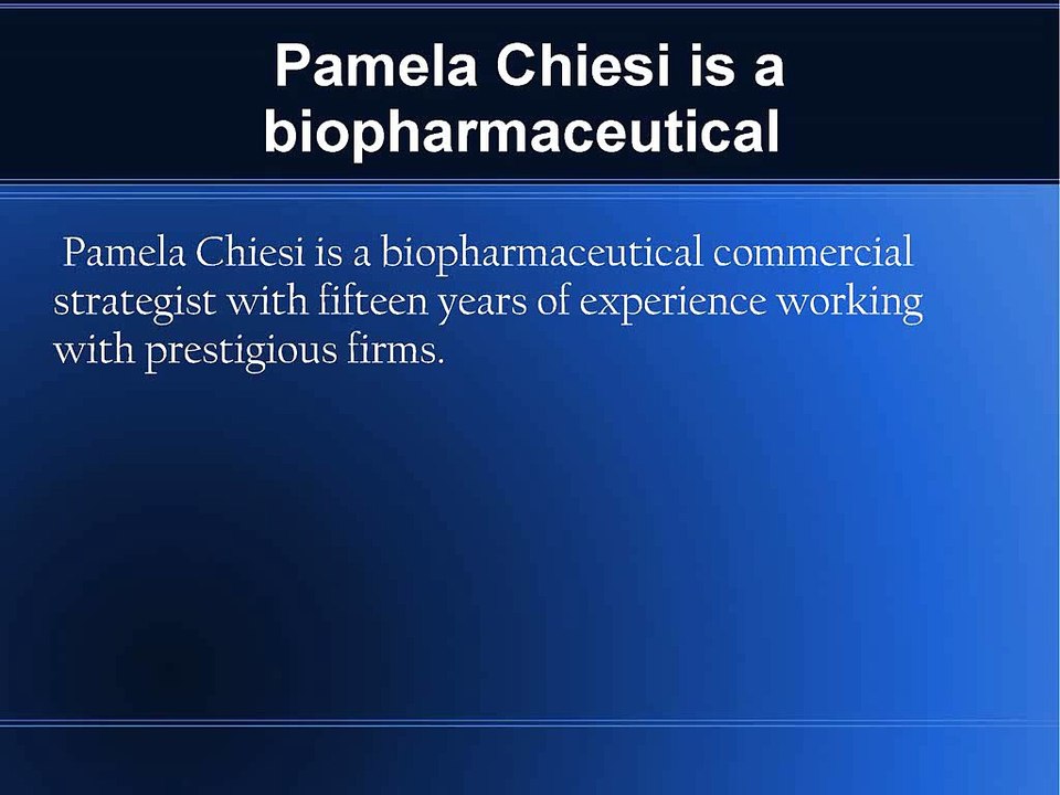 Pamela Chiesi Contributed to Several Reviews and Assessments of the Challenges