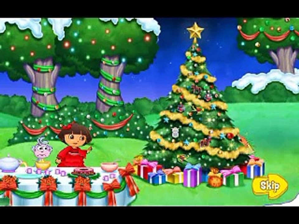 Dora aventureira salva o natal clip game para crianças