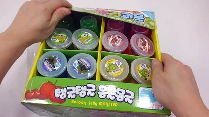 컬러 커피 액체괴물 만들기!! 탱글 풍선 젤리 액괴 흐르는 점토 슬라임 장난감 DIY How To Make A cup of Color Coffee Slime Toys