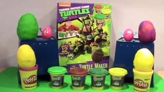 Teenage Mutant Ninja Turtles Play Doh Turtle Maker Activity Set & Surprise EGGs TMNT