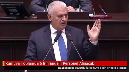 Kamuya Toplamda 5 Bin Engelli Personel Alınacak