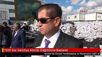 1500 Dar Gelirliye Kömür Dağıtımına Başlandı